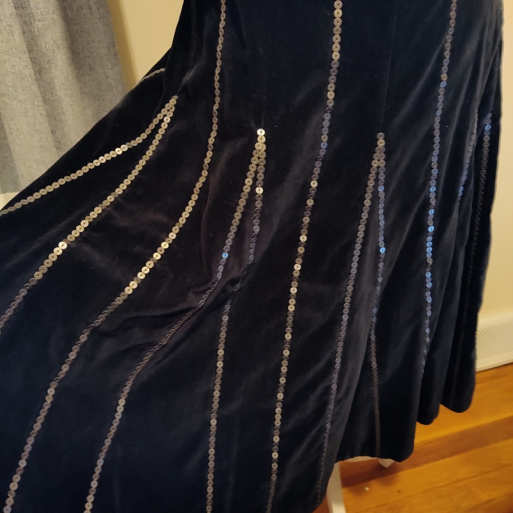 Soft Surroundings velvet circle skirt